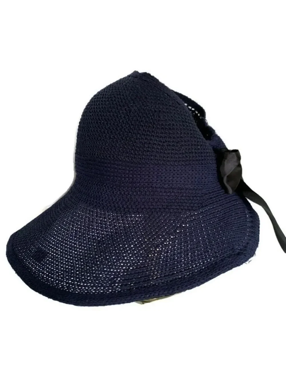 NEW-SOFT Straw Wide Brim Foldable Sun Visor Hat